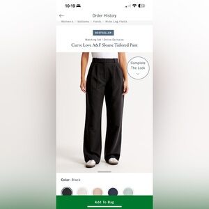 ABERCROMBIE CURVE LOVE TROUSERS